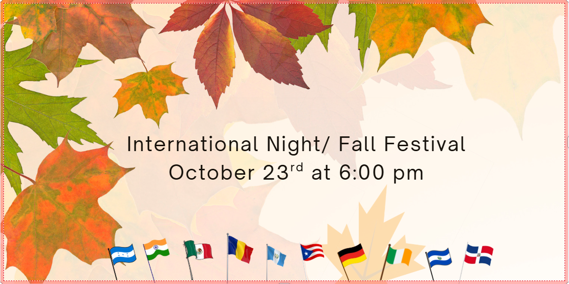 flyer with fall images