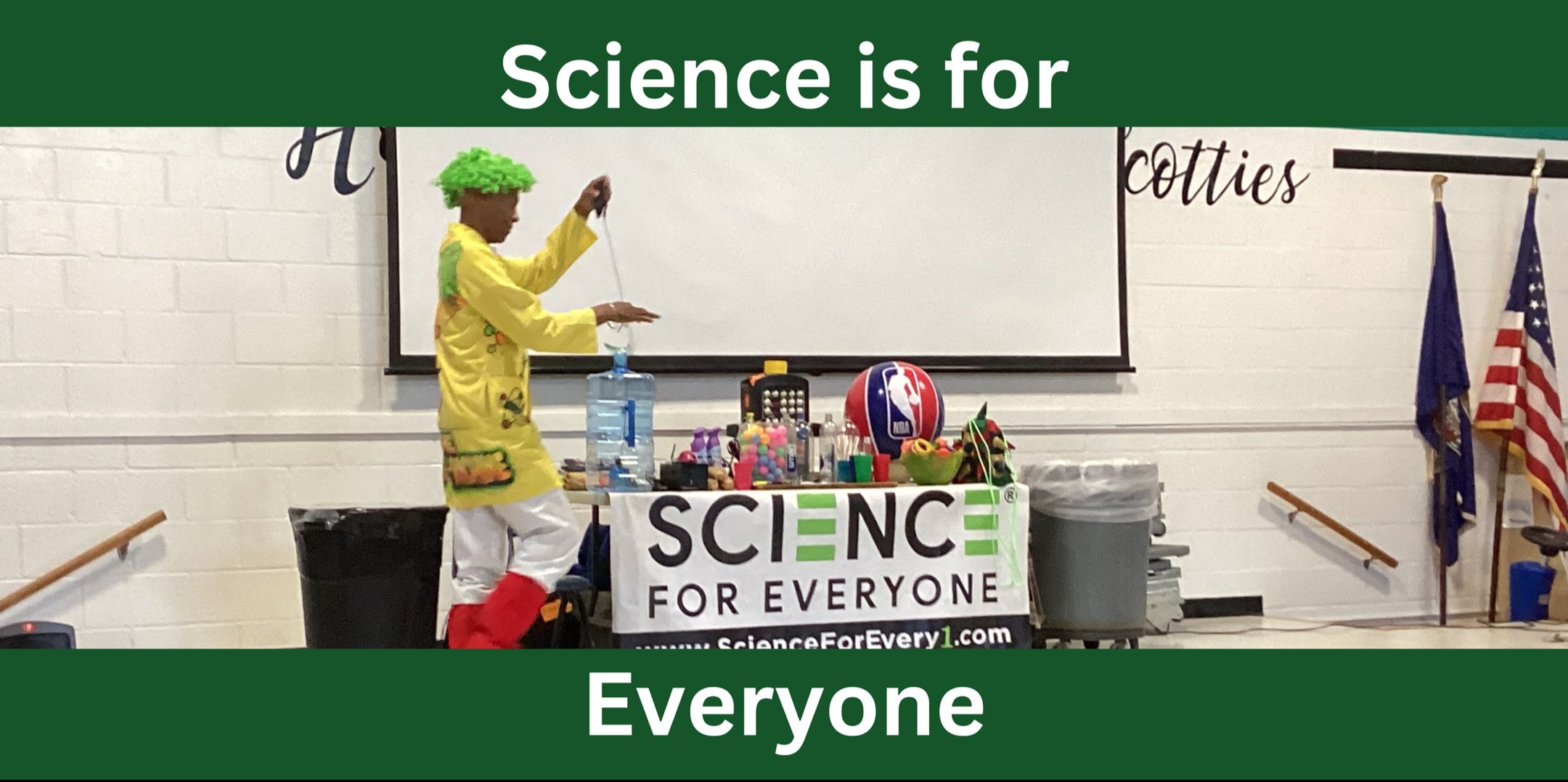 Science man at lab tale