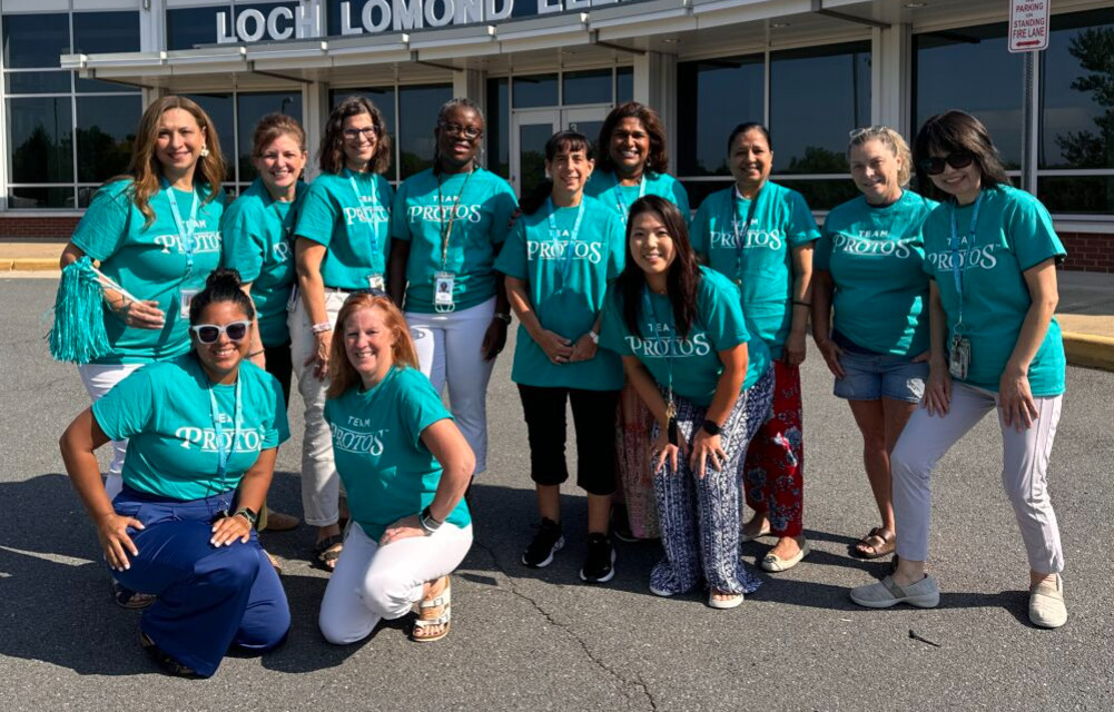 staff wearing light blue shirts