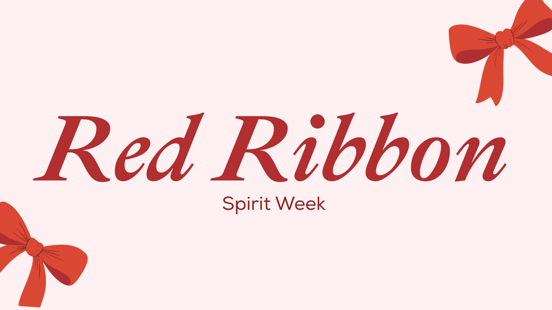 red ribbon flyer