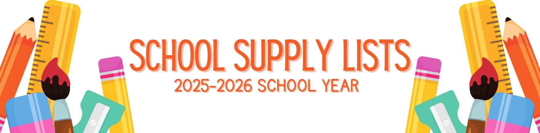 banner for school supplies